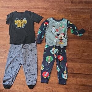 Disney Kids Pajama Sets - Black, Gray, Blue